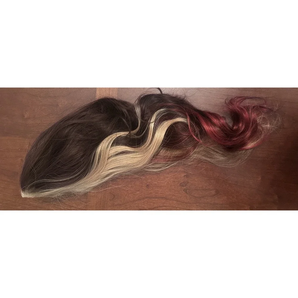 CSC - Crimson Candy Petite - Chelsey Smith Crowns Halloween Wig Brunette Red